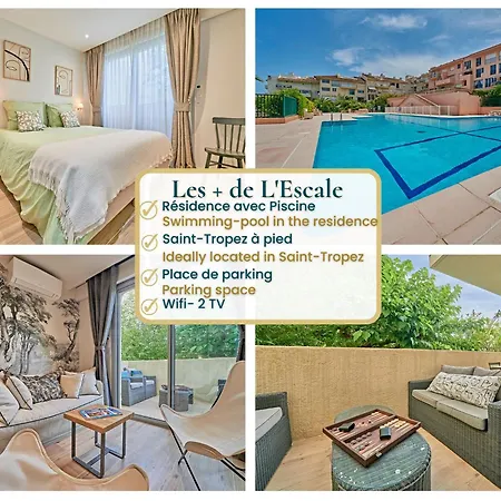 L'escale-appartement Saint-tropez-4 Personnes- Piscine-garage Apartamento Saint-Tropez